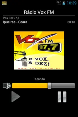 Rádio Vox FM 97,7 android App screenshot 1